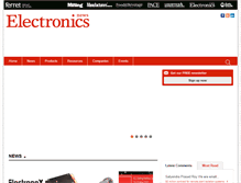 Tablet Screenshot of electronicsnews.com.au